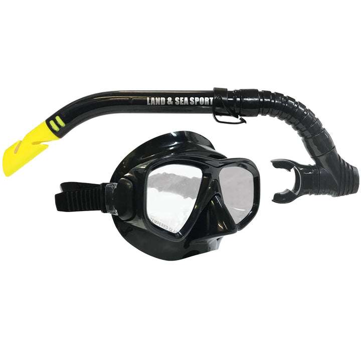 Clearwater Black Silicone Mask and Snorkel Set