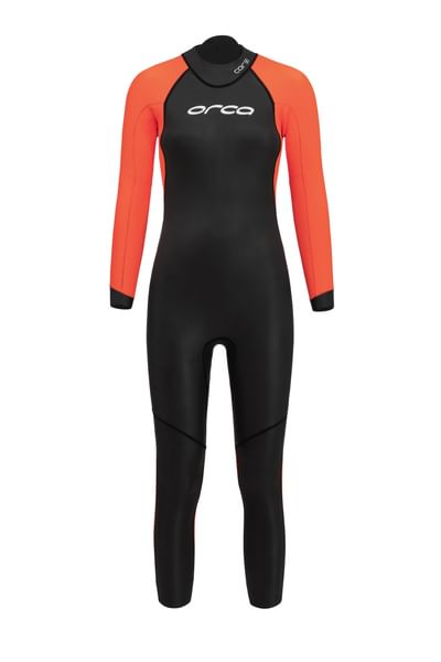 Openwater Core Hi-Vis Womens Swimming Wetsuit - Black/Orange