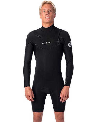 Dawn Patrol 2mm Long Sleeve Springsuit Mens Wetsuit - Black