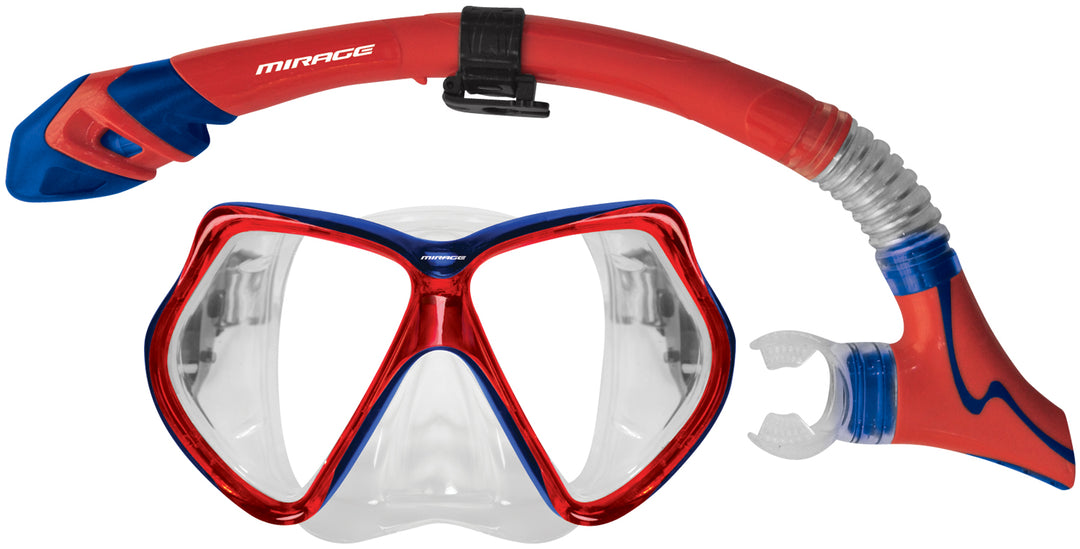 Mirage Bermuda Dry Silicon Mask and Snorkel Set