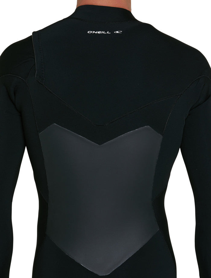 Defender 3/2 Chest Zip Steamer Wetsuit - Black