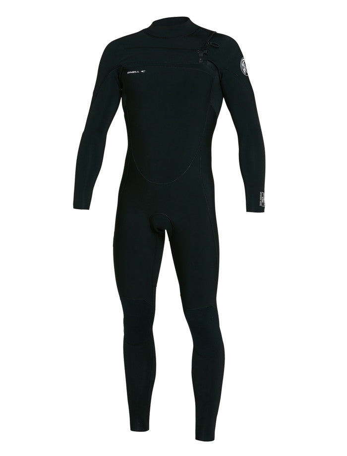 Defender 4/3 Chest Zip Steamer Wetsuit - Black