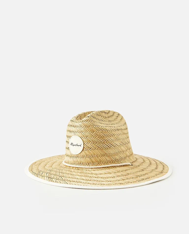 Script Straw Sun Hat - Natural