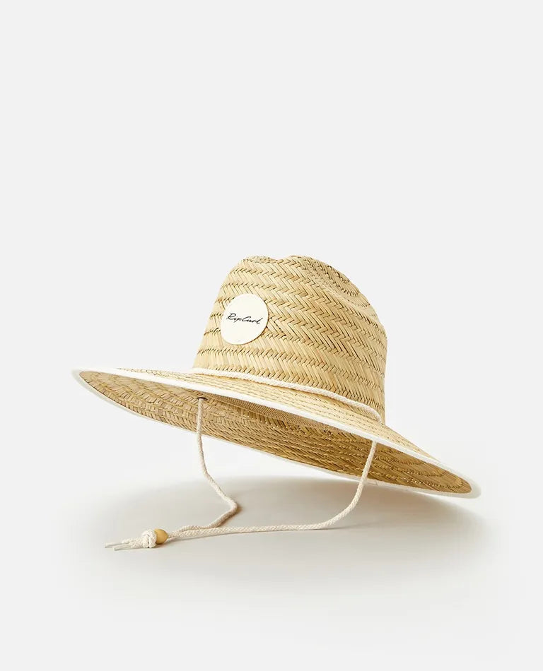 Script Straw Sun Hat - Natural