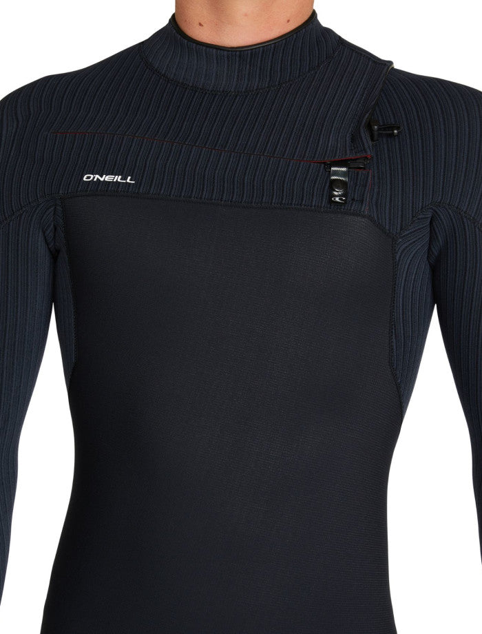 HyperFire 3/2 Chest Zip Steamer Wetsuit - Black