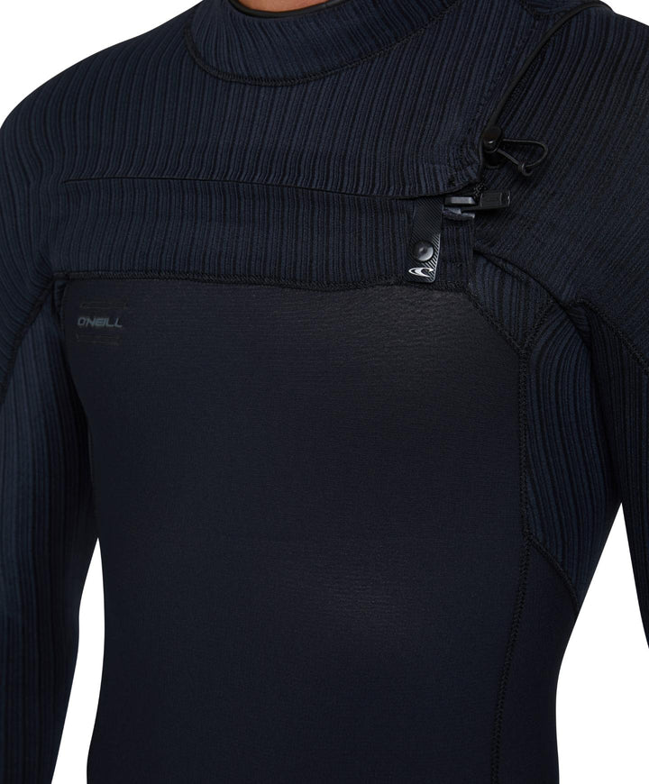Hyperfreak 2mm Chest Zip Long Sleeve Springsuit Mens Wetsuit (2022) - Black