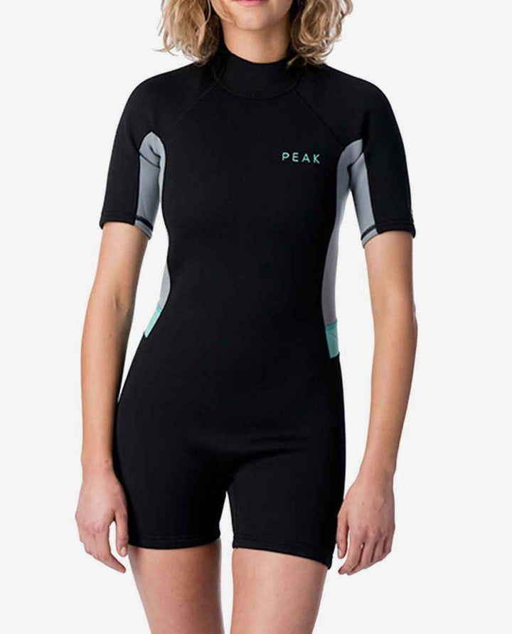Energy 2/2 Back Zip SS Springsuit Womens Wetsuit - Black