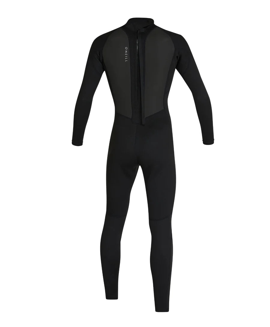 Kids Factor 3/2 Back Zip Steamer Kids Wetsuit - Black