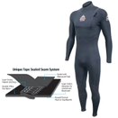 Hyper-Dry Plus 3/2 No-Zip Steamer Mens Wetsuit - Black