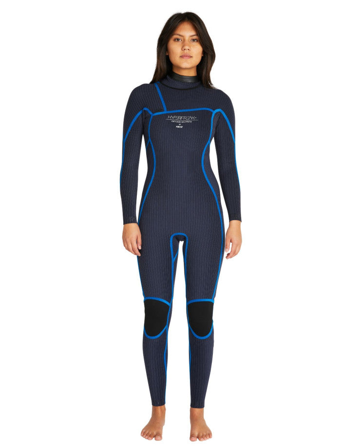 Womens Hyperfreak Chest Zip Full Steamer Womens Wetsuit - Dusty Blue