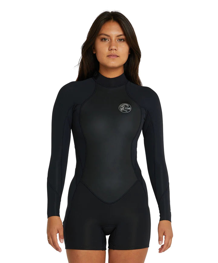 Cruise 2mm Long Sleeve Springsuit Womens Wetsuit - Black