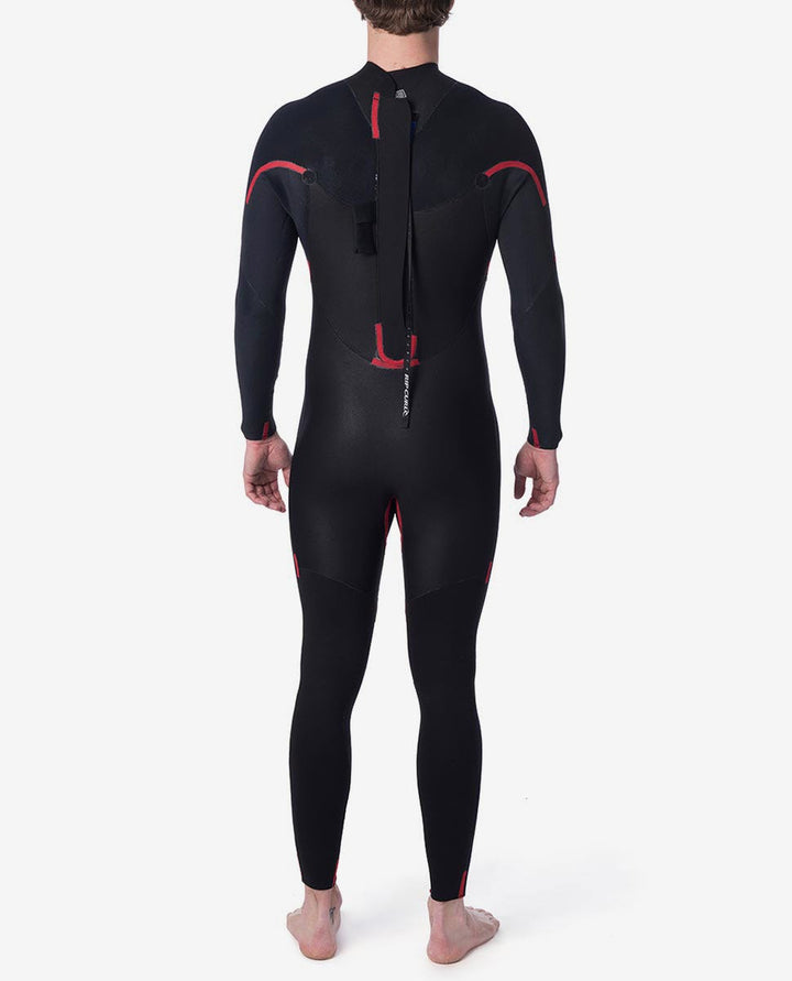 Omega 3/2 GB Back Zip Steamer Mens Wetsuit - Black