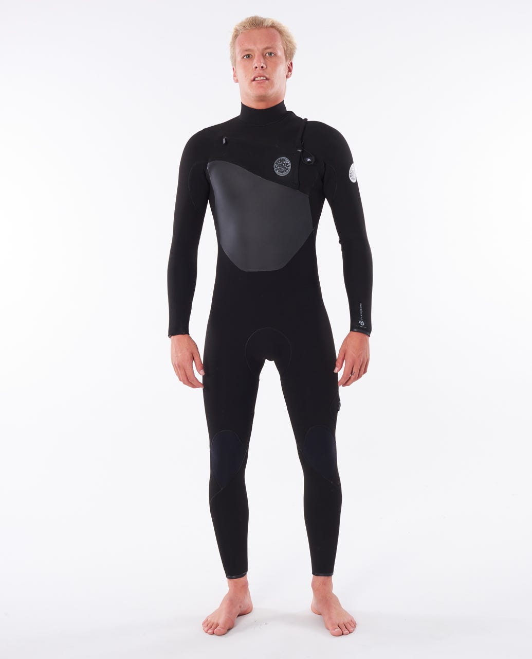 Flashbomb 3/2 Chest Zip Steamer Mens Wetsuit - Black