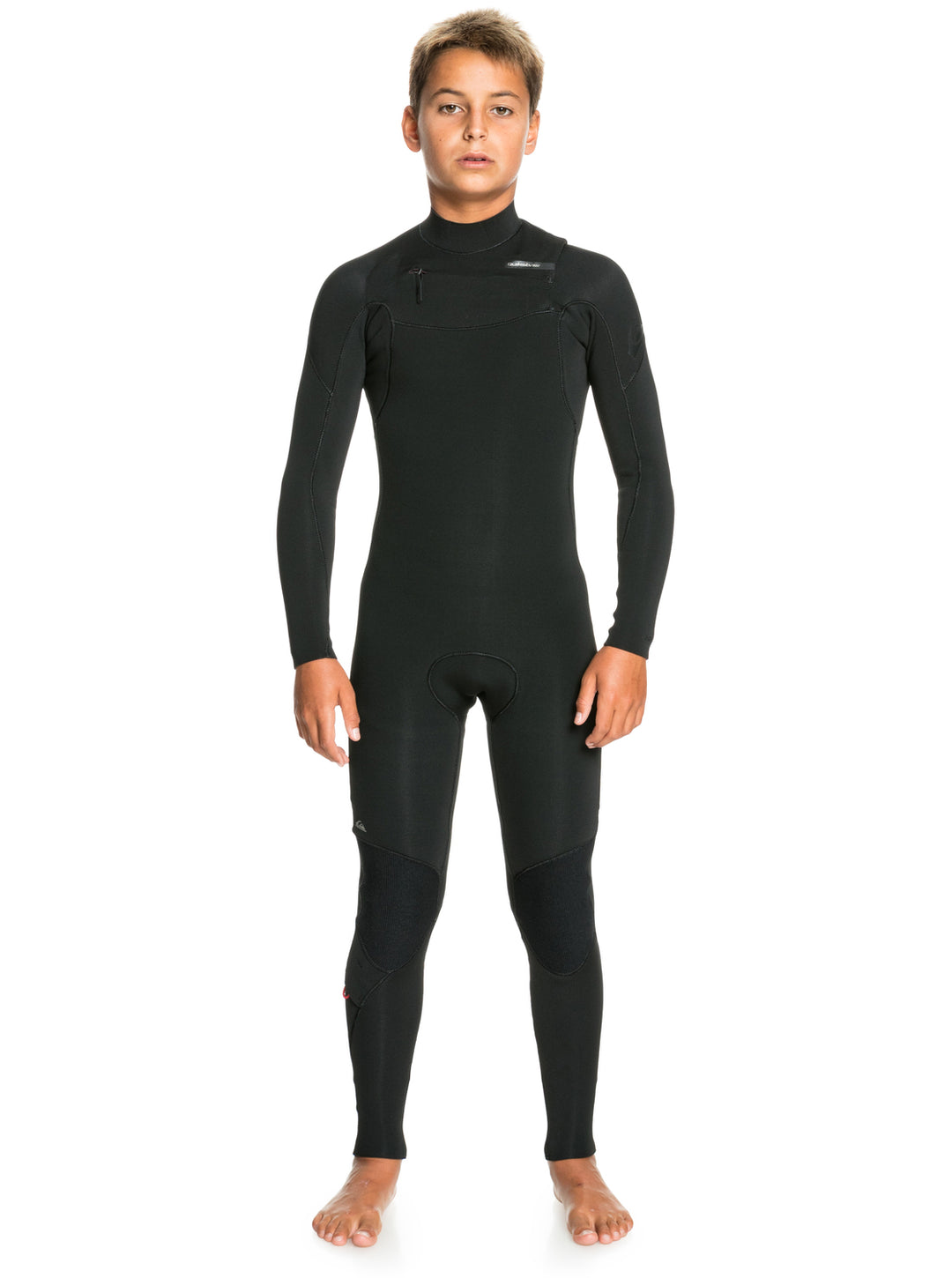 Boys Everyday Sessions 3/2 Chest Zip Steamer Wetsuit - Black